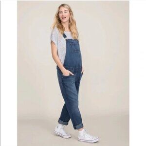 Current Elliot x Hatch |Hatch Size 1/4-6| Maternity Denim Overalls in Loved